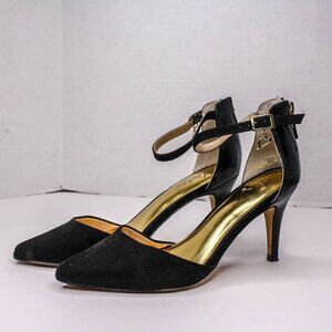 Thalia Sodi Vanessa High Heel Shoes Ankle Strap Pointed Toe Size 6M